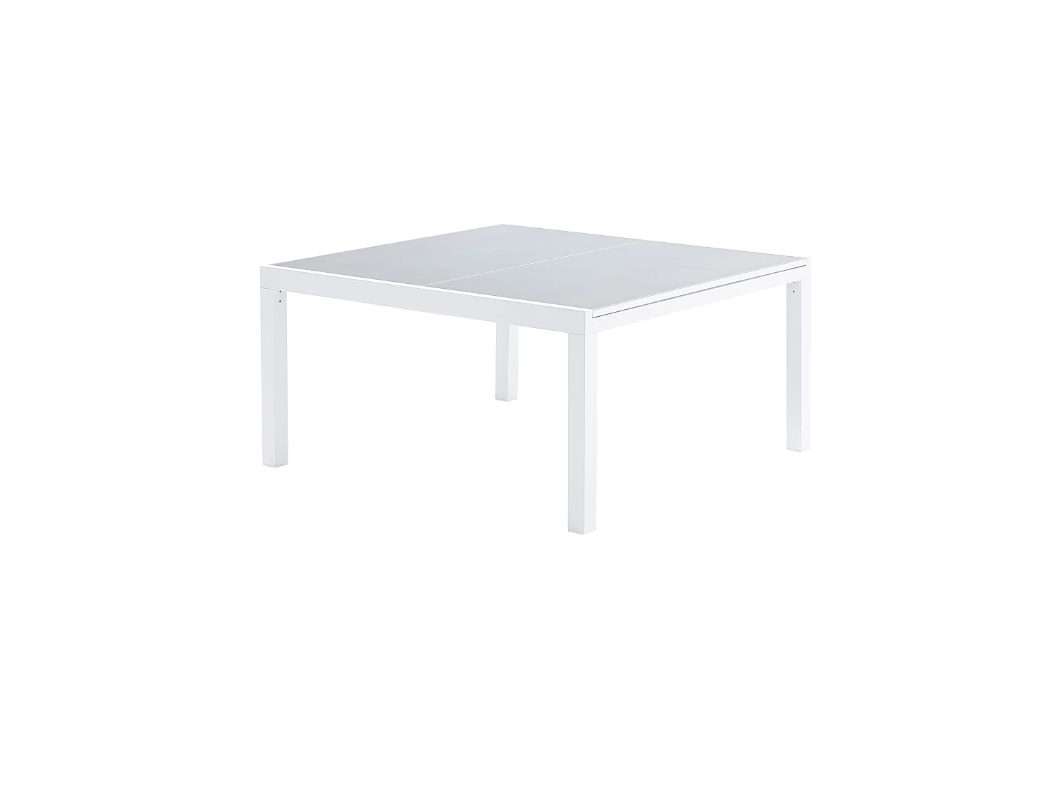 Table de jardin aluminium 8/12 places blanche extensible WHITESTAR
