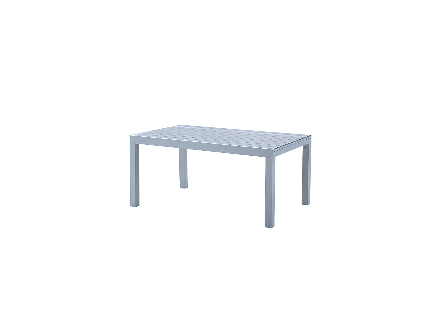 Table de jardin aluminium 6/10 P extensible décors bois TULUM