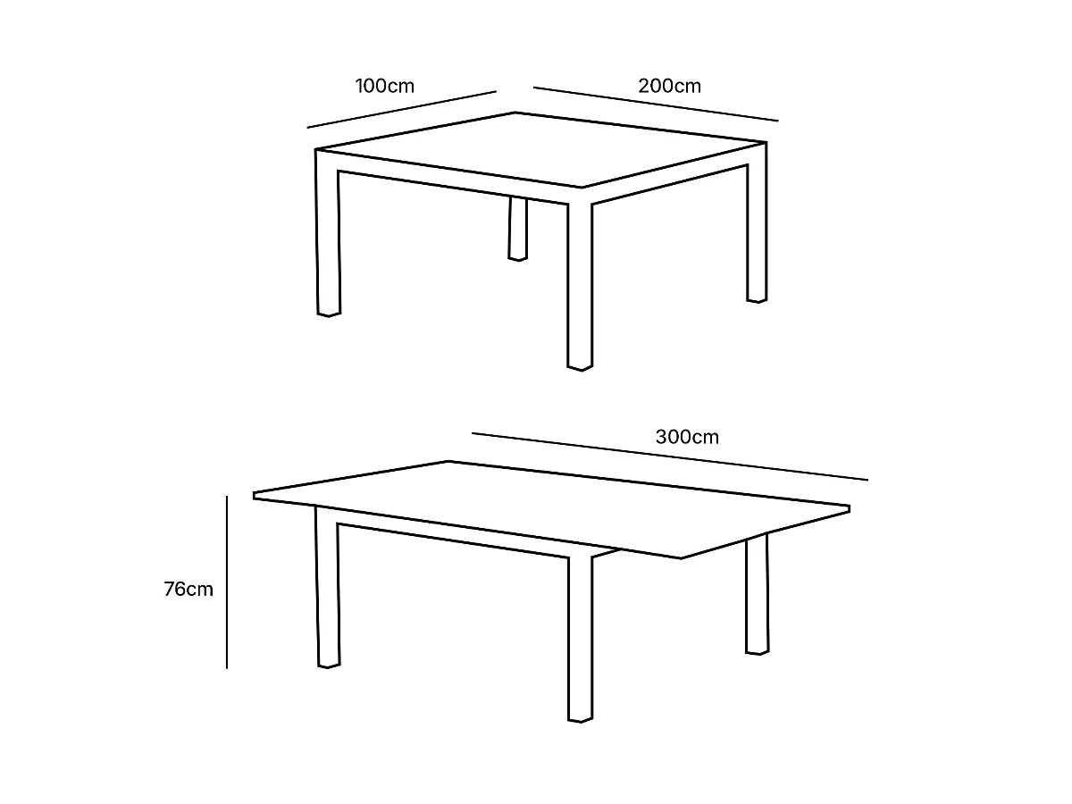 Table de jardin aluminium  teck blanc 8/12P  extensible BALITECK