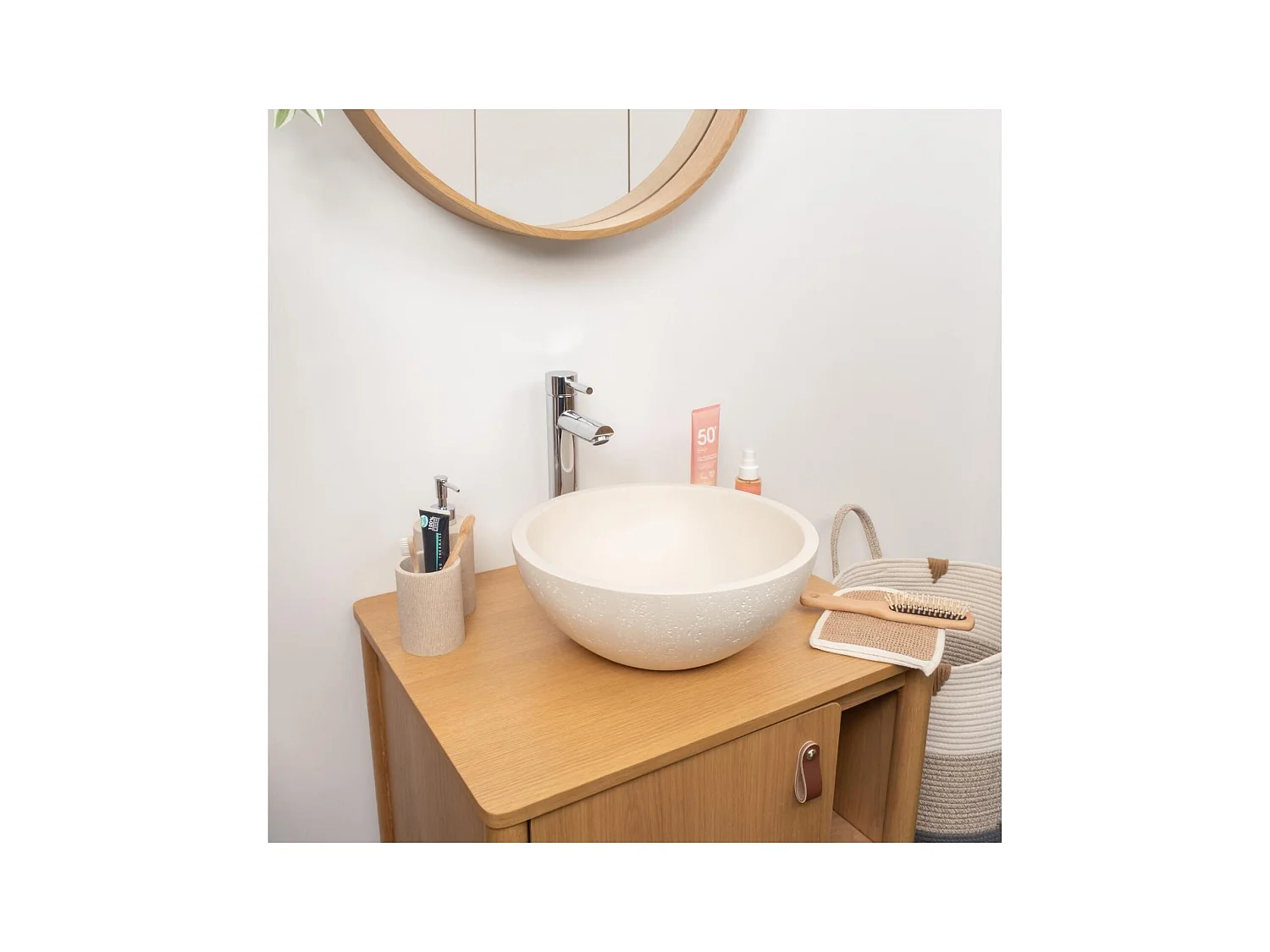 Lavabo da appoggio FLORE 36,2x36,2cm