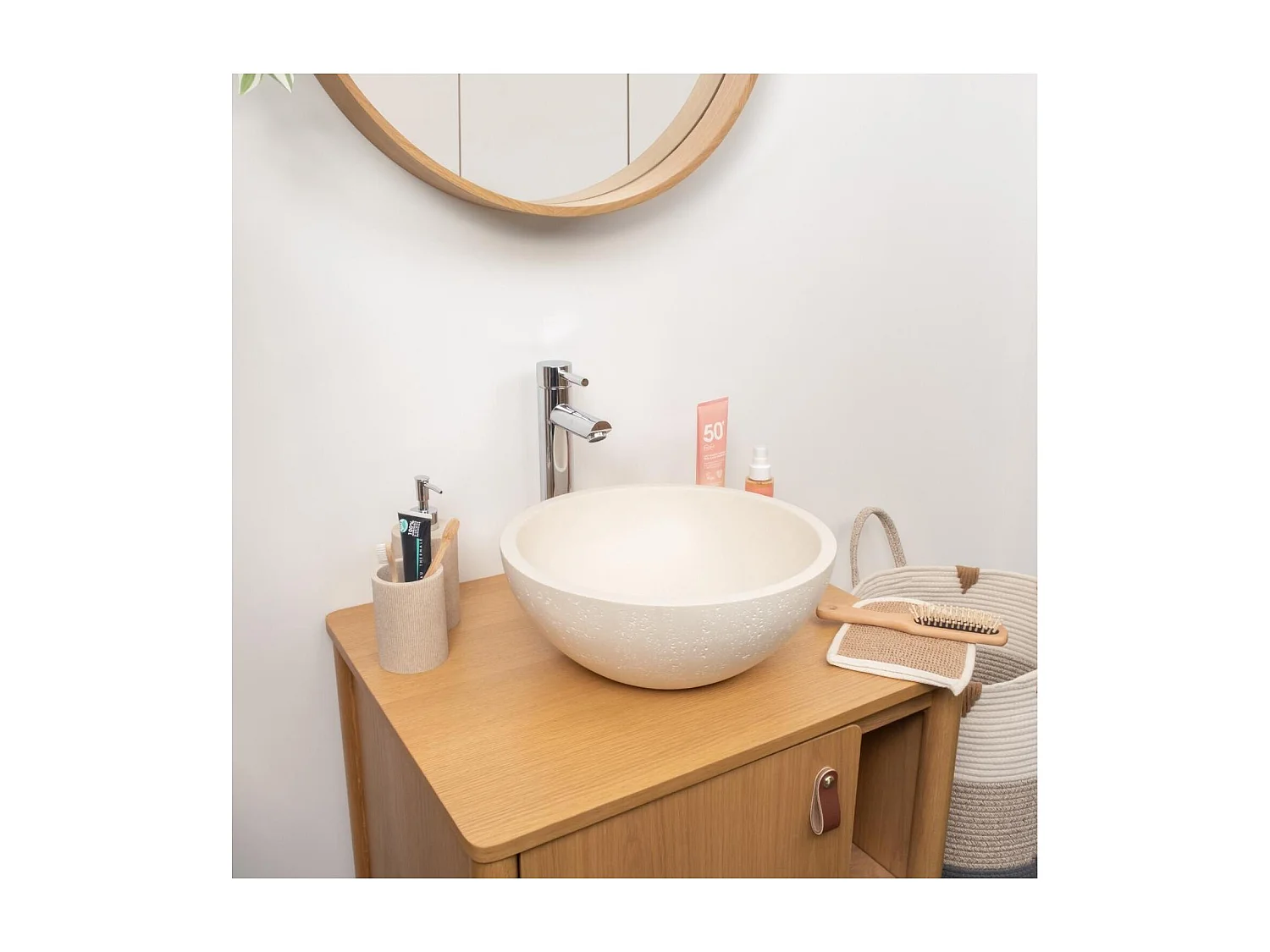 Lavabo da appoggio FLORE 36,2x36,2cm