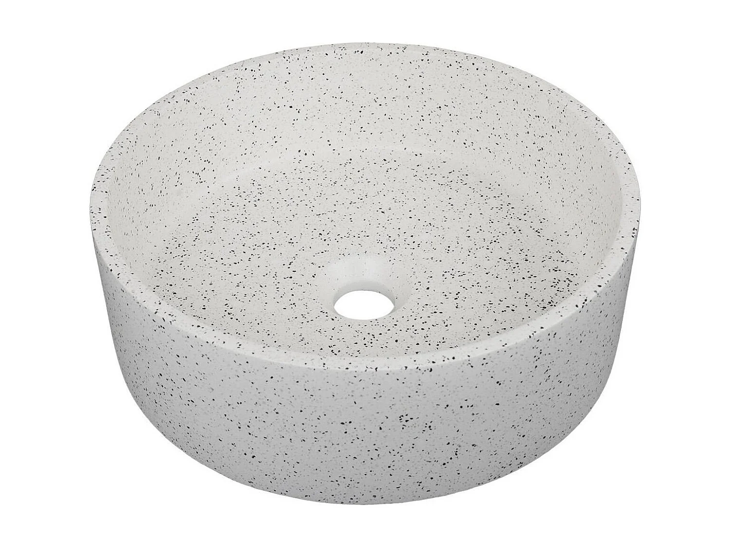 Vasque à poser ronde en terrazzo 36cm