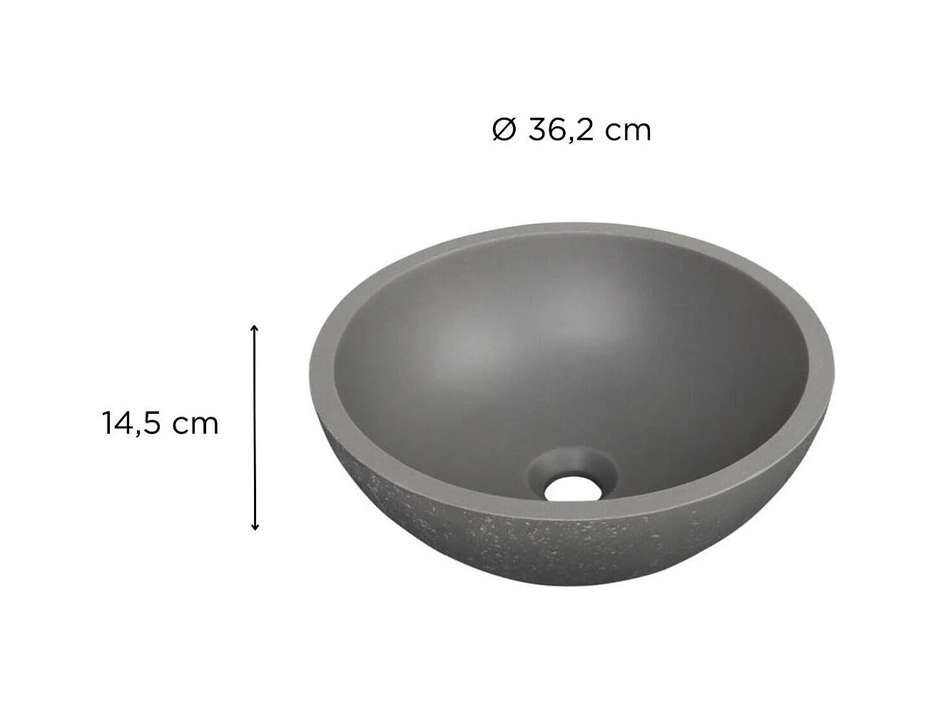 FLORE 36,2x36,2cm opzetwastafelkom