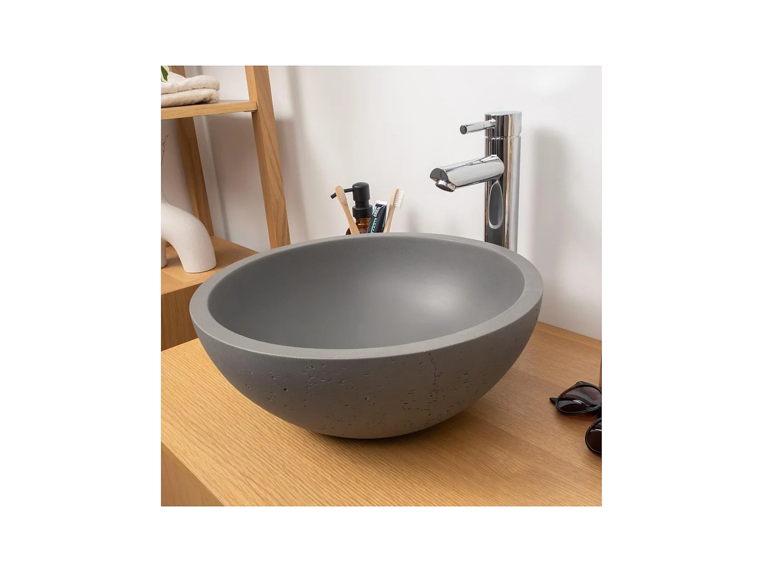 FLORE 36,2x36,2cm opzetwastafelkom