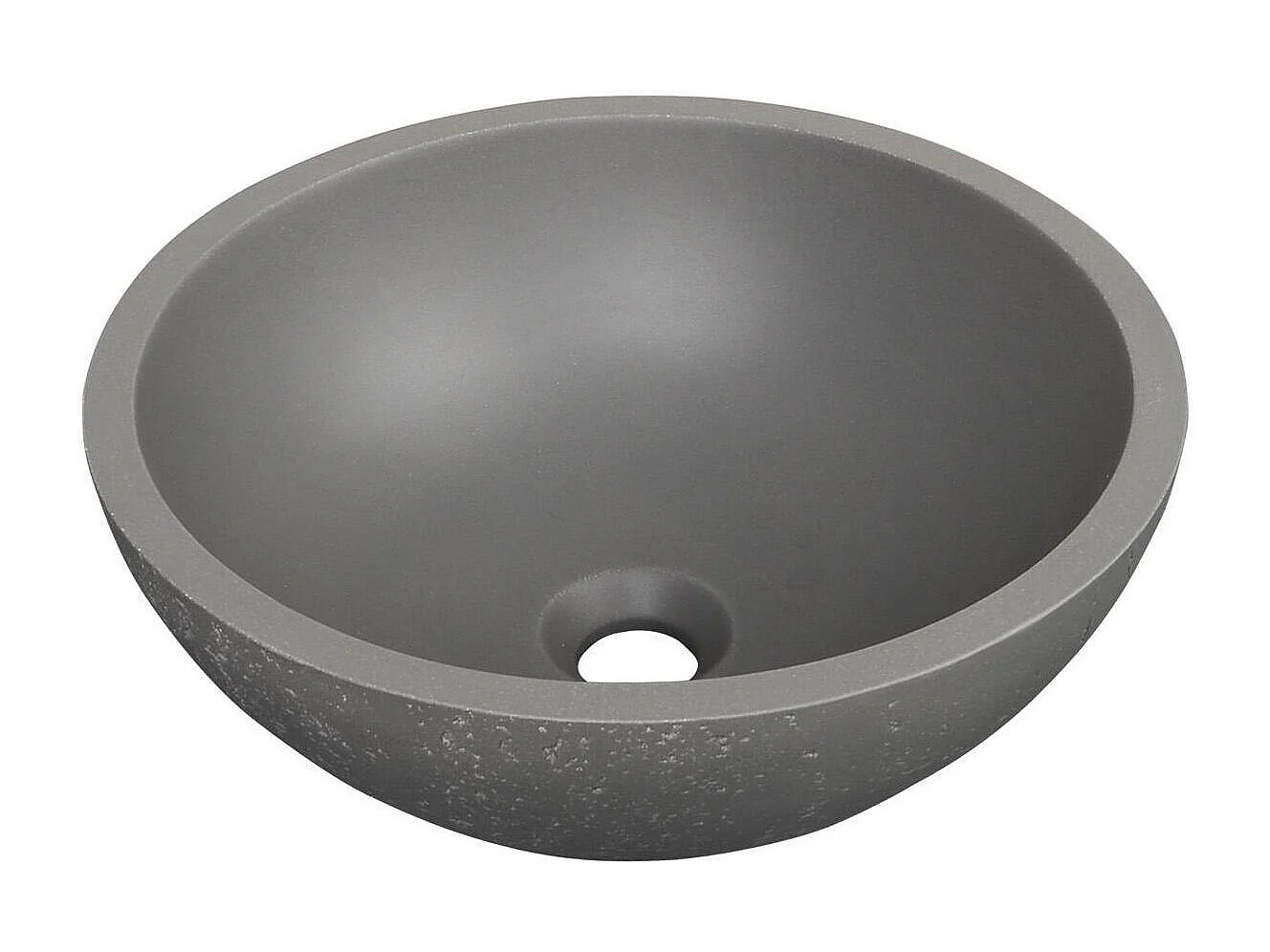 Vasque à poser bol en béton travertin 36,2cm