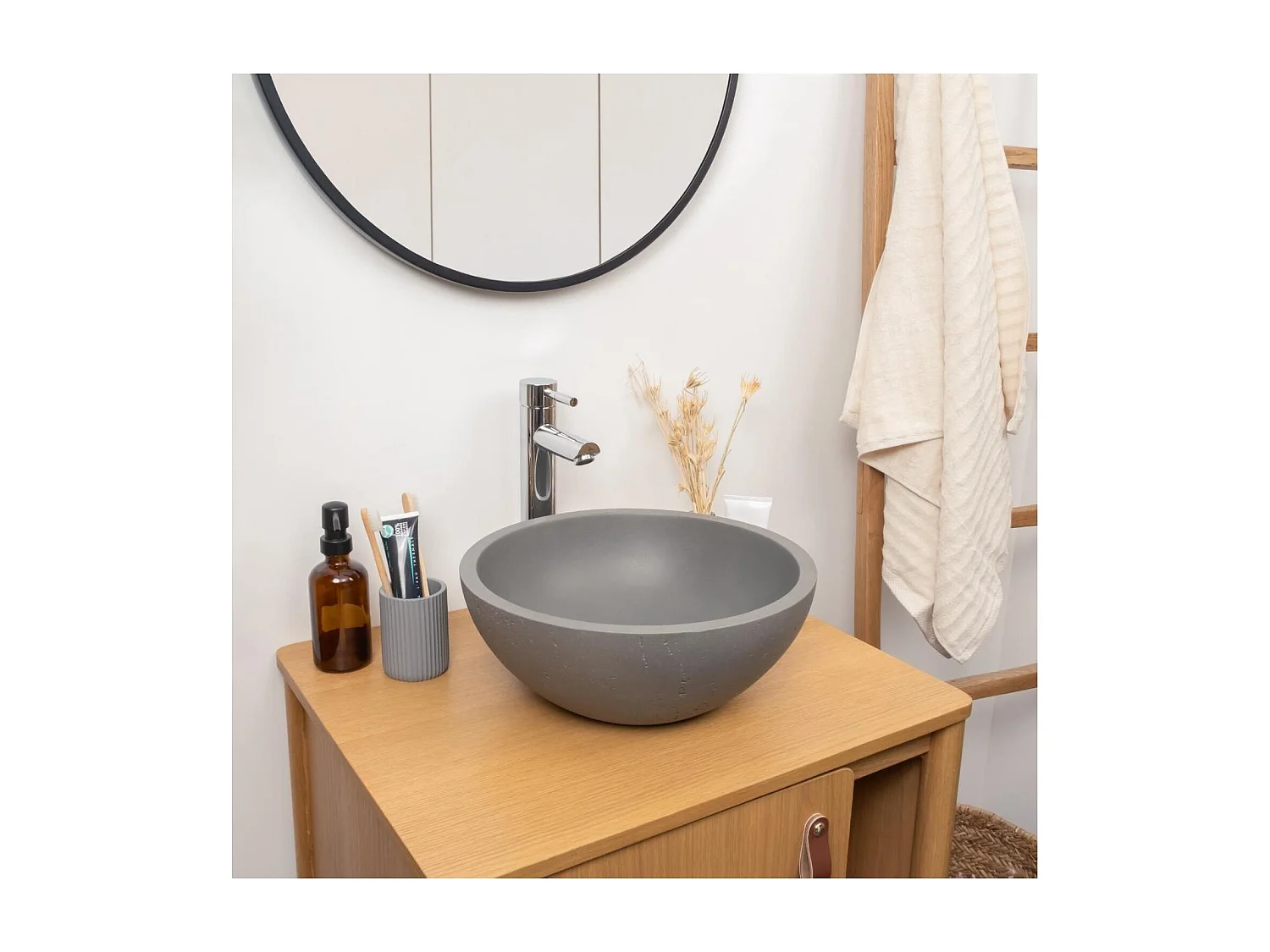 Lavatório de apoio bol 36,2x36,2cm FLORE