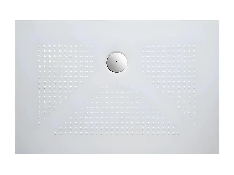 Piatto doccia bianco lucido rettangolare "Denver" in ceramica sottile antiscivolo cm 70x90h