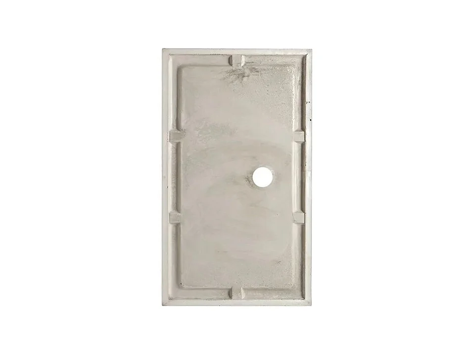 Receveur de douche rectangulaire fin "Aosta" en acrylique et ABS blanc cm 80x100h