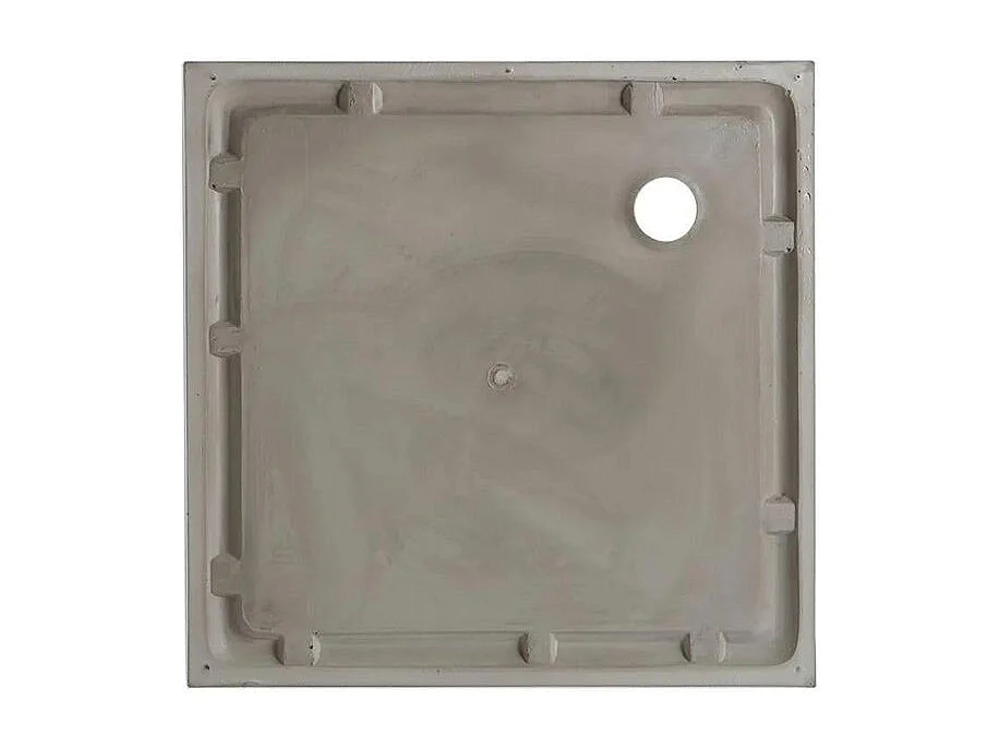 Brodzik kwadratowy "Aosta" z cienkiego akrylu i błyszczącego białego ABS cm 90x90h