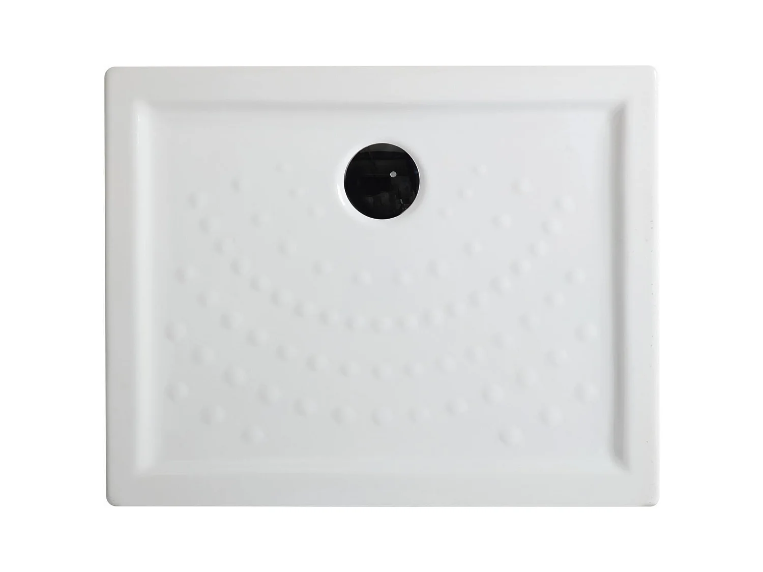 Receveur de douche rectangulaire "Matera" en céramique antidérapant avec bords surélevés cm 70x100h