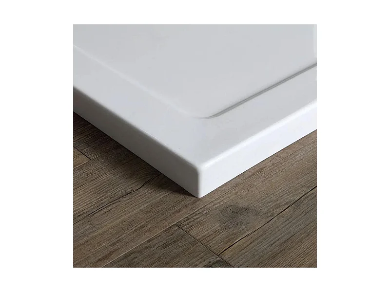 Receveur de douche rectangulaire "Matera" en céramique antidérapant avec bords surélevés cm 70x100h