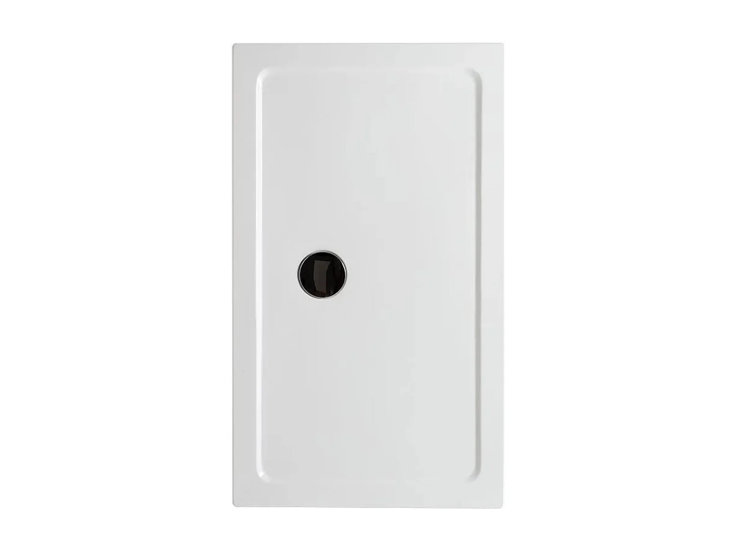 Receveur de douche rectangulaire fin "Aosta" en acrylique et ABS blanc cm 80x120h