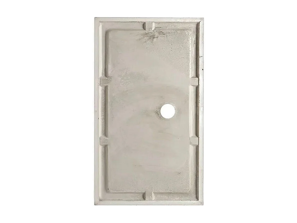 Receveur de douche rectangulaire fin "Aosta" en acrylique et ABS blanc cm 80x120h