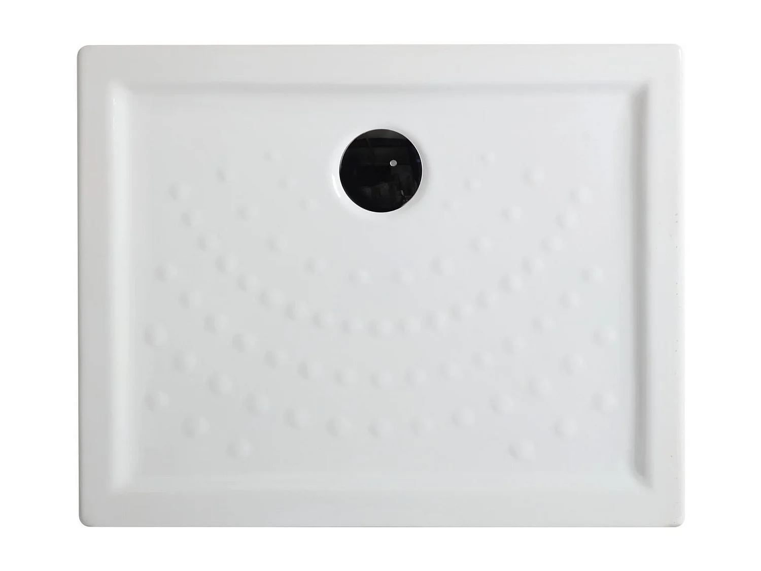 Piatto doccia rettangolare "Matera" in ceramica antiscivolo con bordi rialzati cm 80x100h