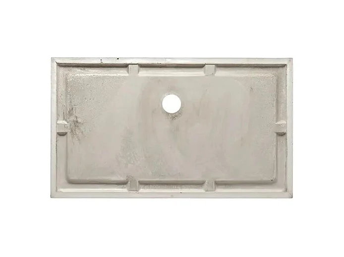Receveur de douche rectangulaire « Denver » blanc brillant en céramique fine et antidérapante, 70x100h cm