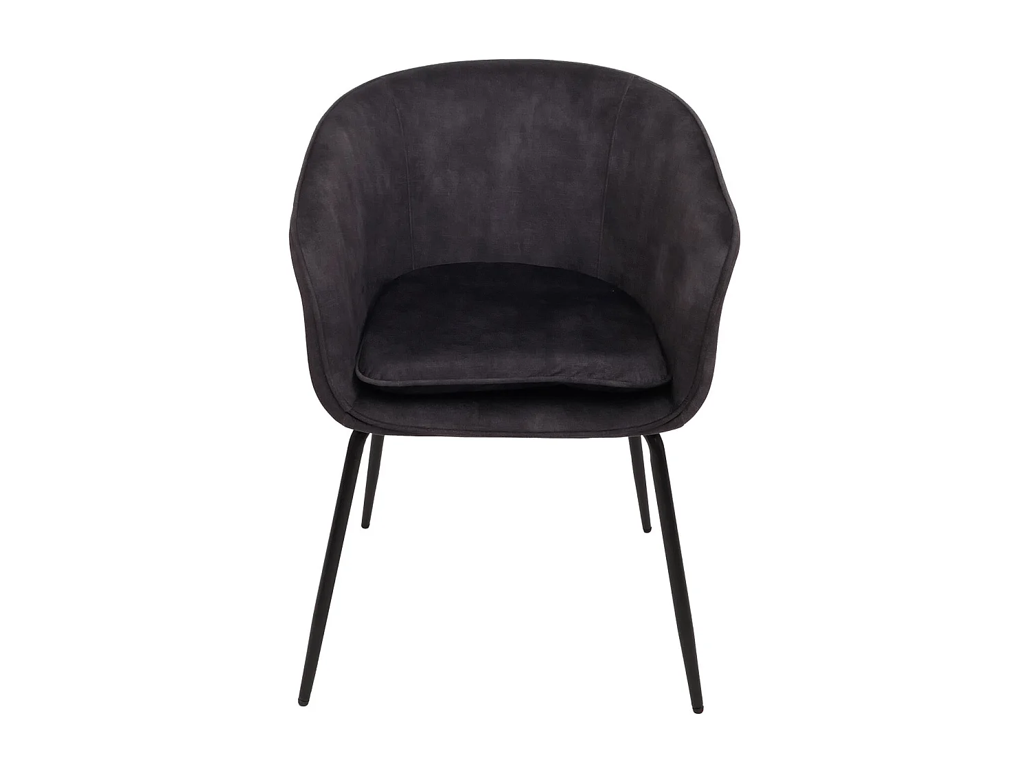 Chaise de salle à manger MCW-O28 (lot de 6),  gris foncé