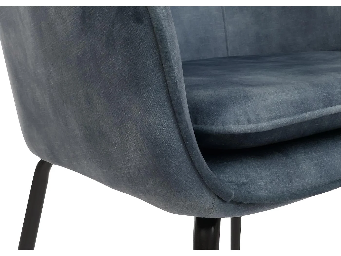 Chaise de salle à manger MCW-O28 (lot de 6),  bleu