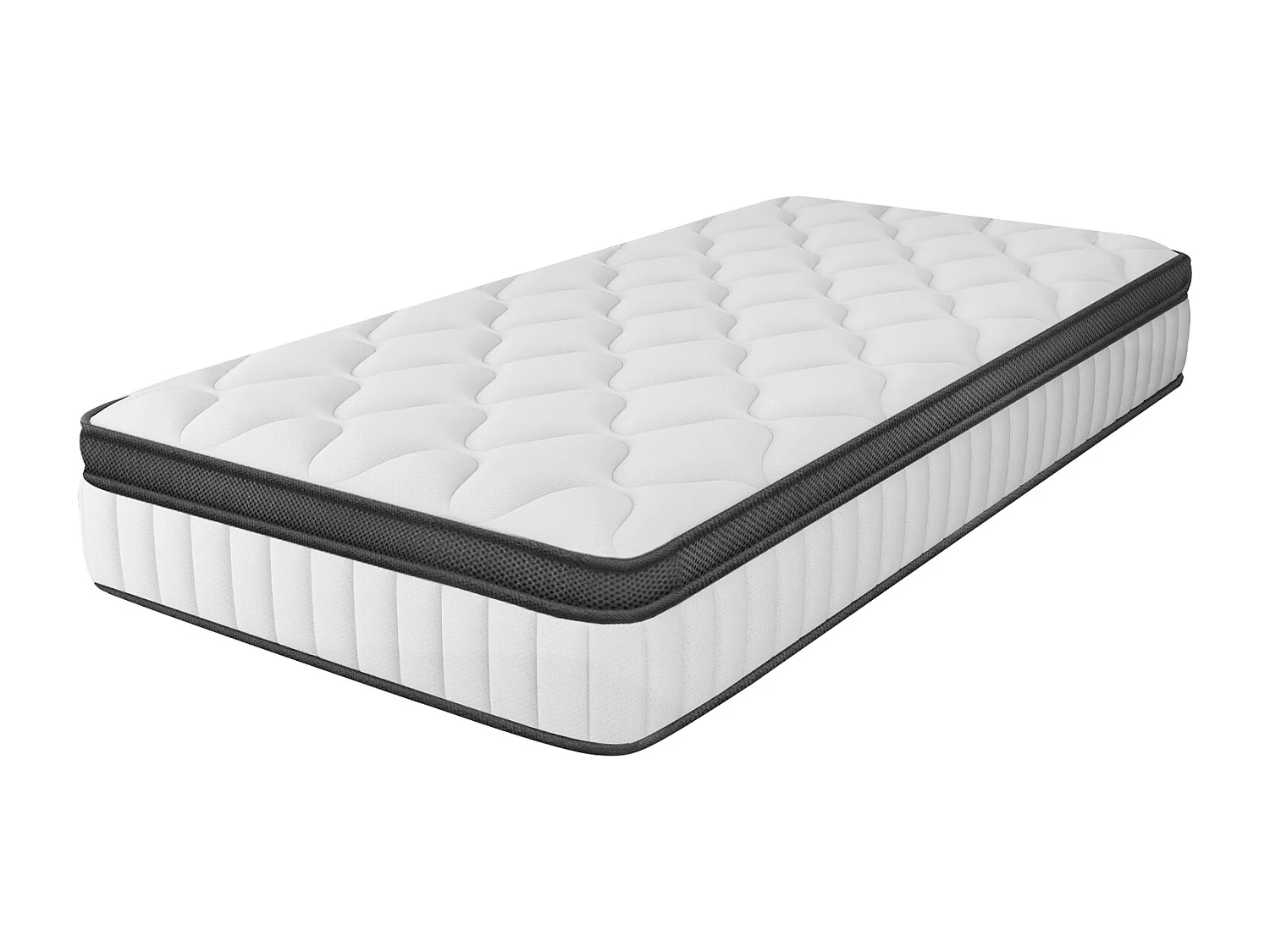 Matelas 140x200 Ressorts EnsachÉs,Matelas 10 couches avec ressorts ensachés,Fermeté H3,Matelas d'Appoint 7 Zones de Confort