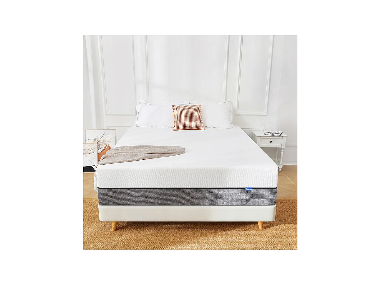 Matelas 160x200 cm havenlyhome mousse à mémoire de forme, épaisseur 25 cm, oeko-tex, confort ferme, indépendance de couchage