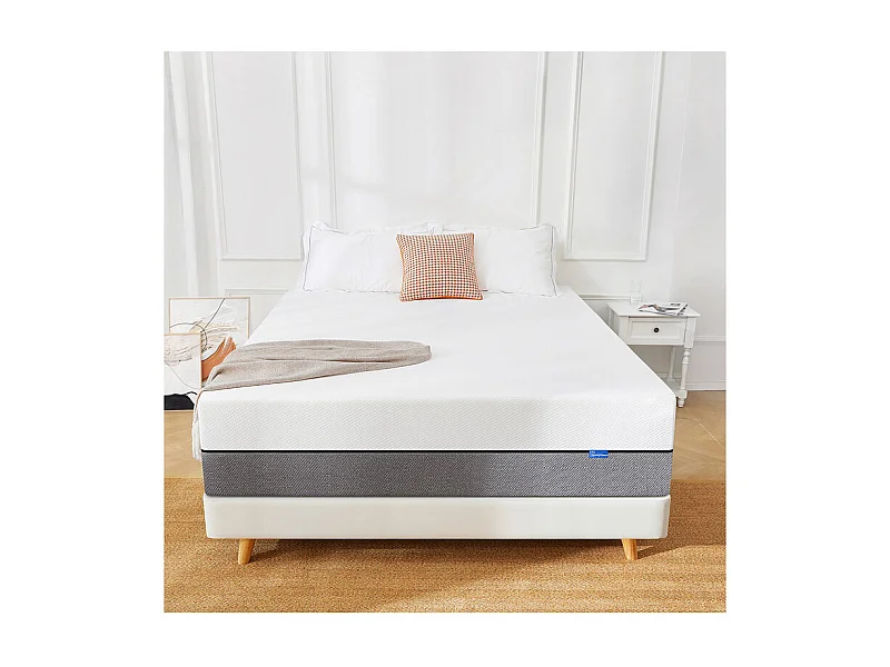 Matelas 160x200 cm havenlyhome mousse à mémoire de forme, épaisseur 25 cm, oeko-tex, confort ferme, indépendance de couchage