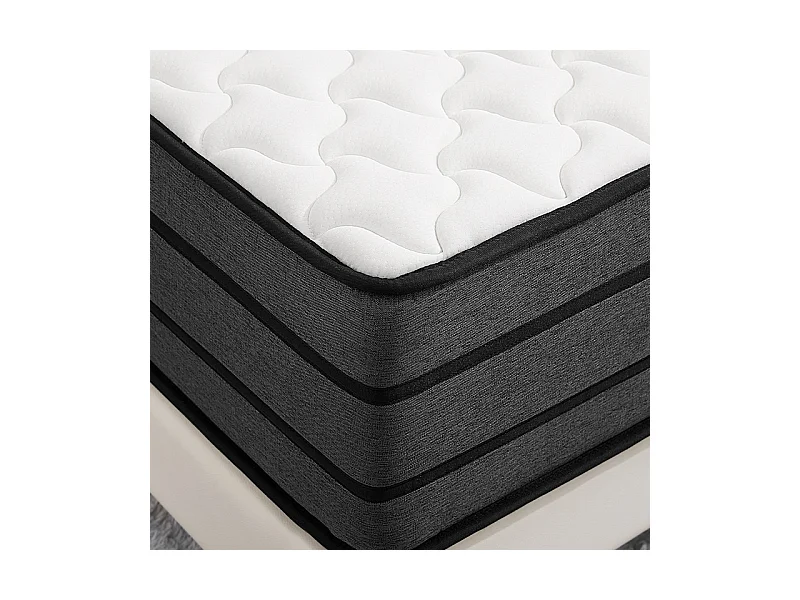 Matelas 180x200 cm inre, très épais 25 cm, mousse mémoire de forme, réversible soutien parfait, hypoallergénique, anti-acarien et anti-bactérien