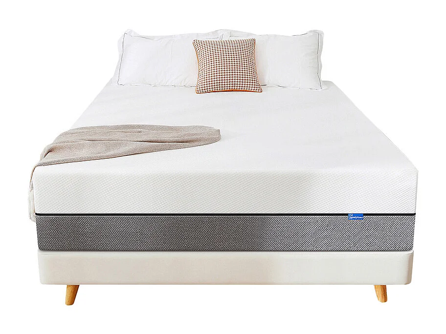 Matelas 140x190 cm havenlyhome matelas en mousse, oeko-tex, épaisseur 15cm, réversible, confort ferme, 7 zones ergonomique