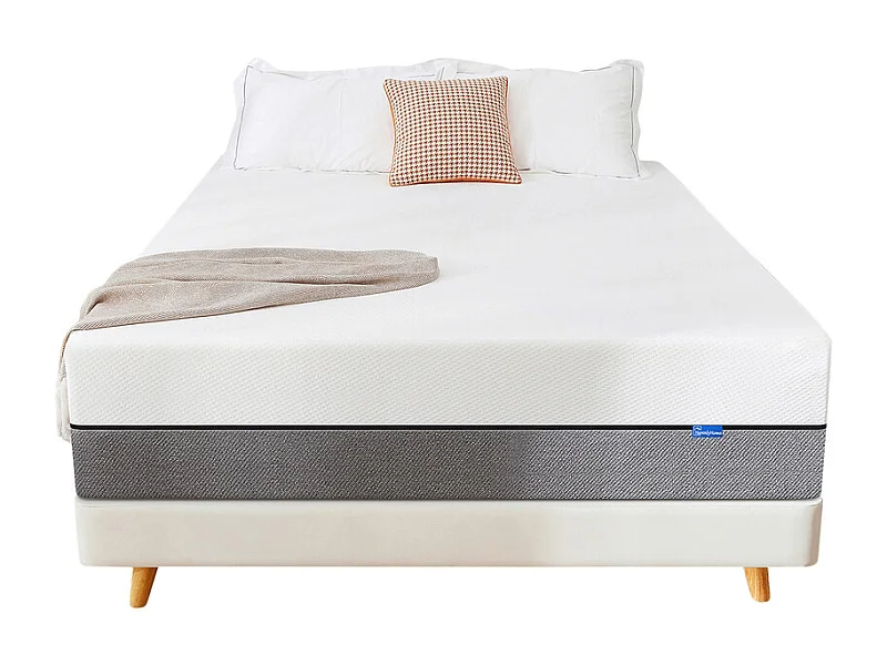 Matelas 140x190 cm havenlyhome matelas en mousse, oeko-tex, épaisseur 15cm, réversible, confort ferme, 7 zones ergonomique