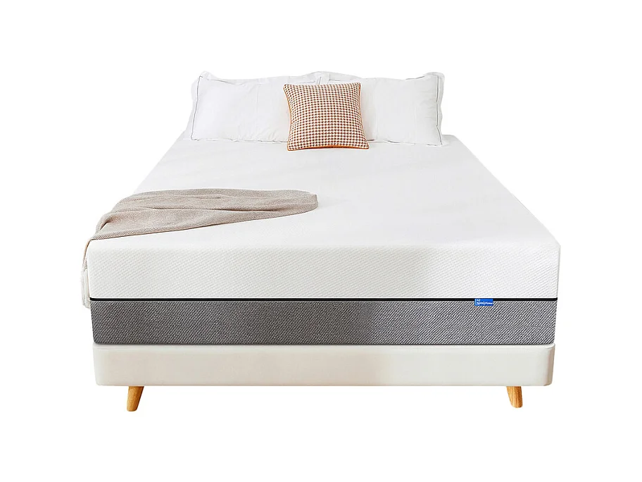 Colchón 90x190 cm Havenlyhome, Colchón de espuma, con certificación Oeko-Tex, 15 cm de grosor, reversible, firmeza y 7 zonas ergonómicas