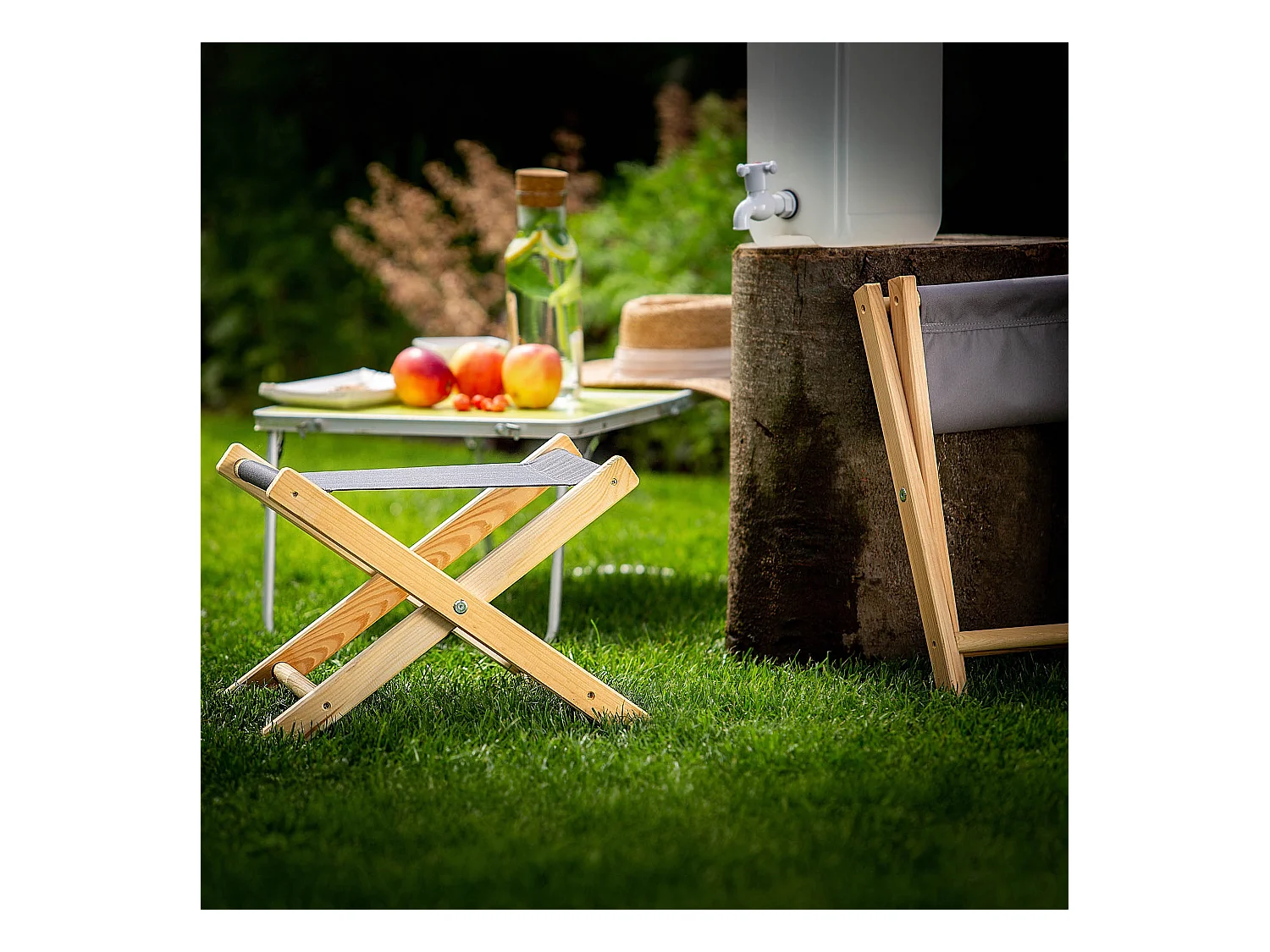 KADAX Klappbarer Holzhocker 40x31cm