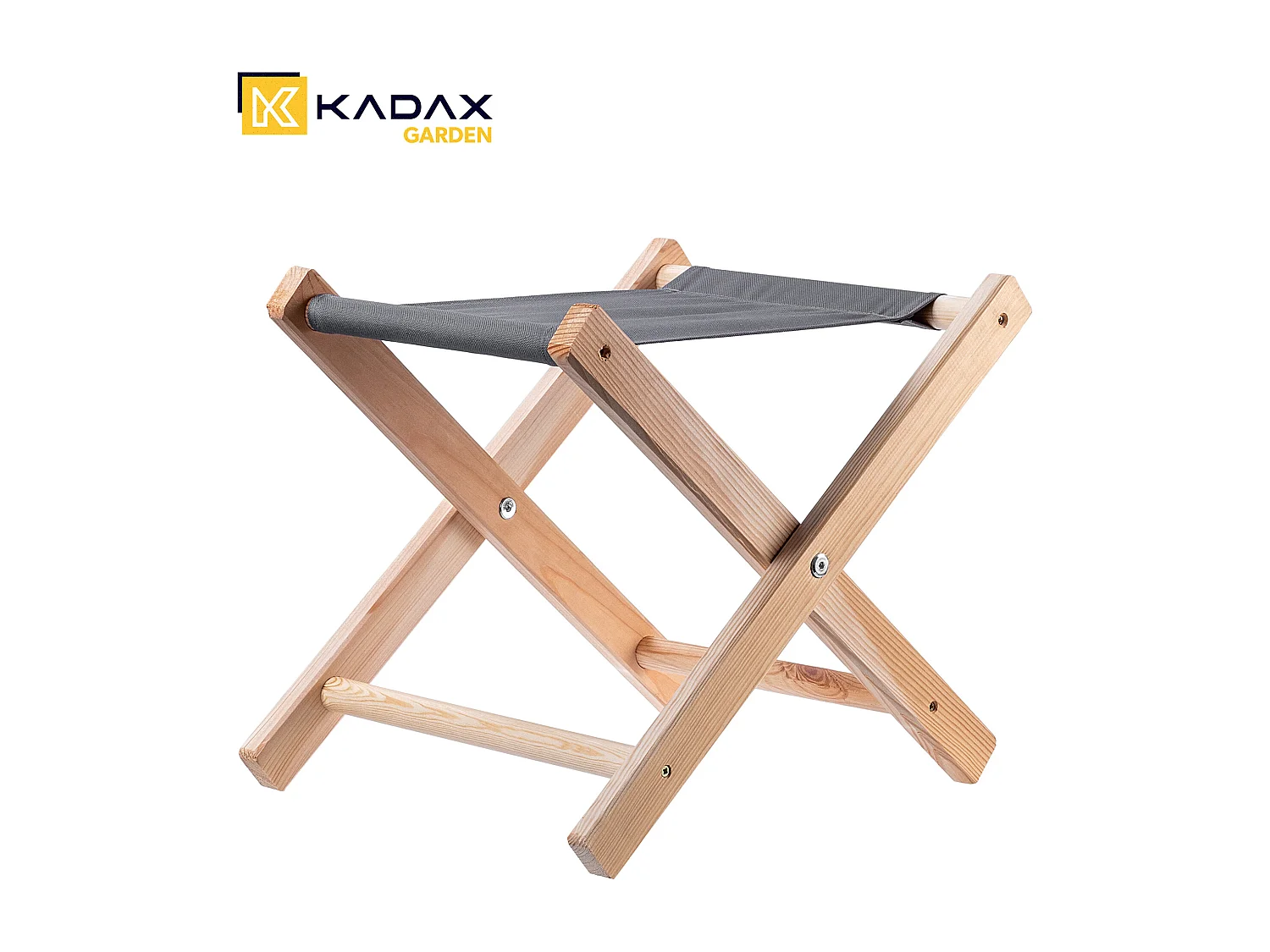 Tabouret pliant KADAX, 40 x 31 x 31 cm, tabouret en bois, chaise pliante jusqu'à 100 kg de capacité de charge, chaise pliante pour jardin, balcon, terrasse et