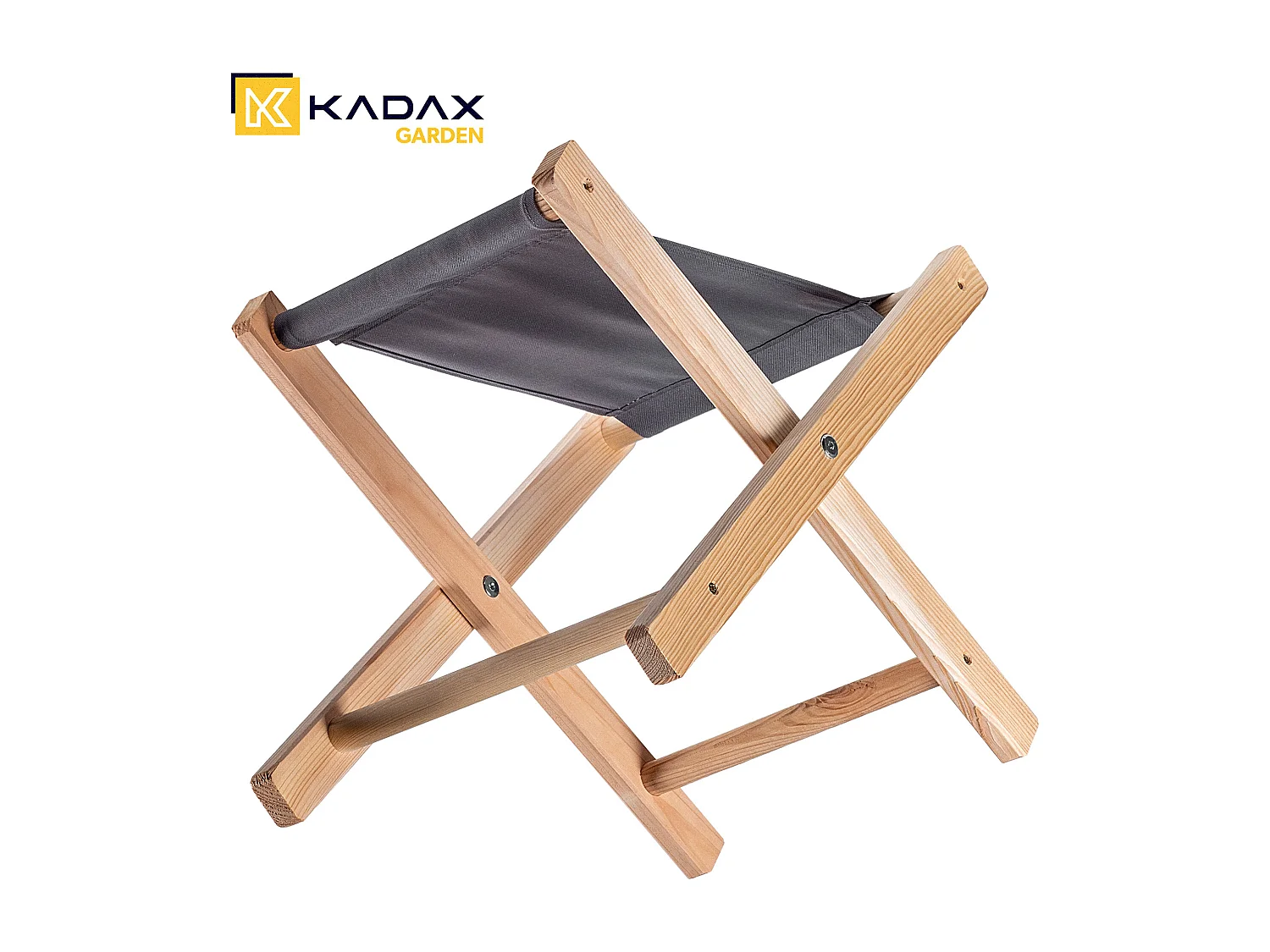 Tabouret pliant KADAX, 40 x 31 x 31 cm, tabouret en bois, chaise pliante jusqu'à 100 kg de capacité de charge, chaise pliante pour jardin, balcon, terrasse et