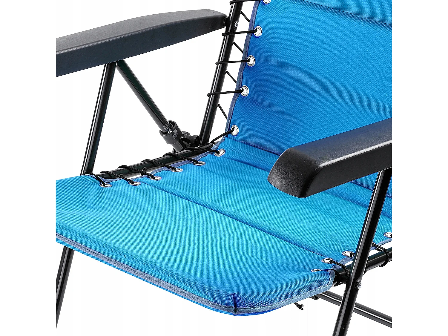 KADAX Chaise de jardin à dossier haut en acier, chaise pliante avec accoudoirs, chaise pliante avec capacité de charge jusqu'à 110 kg, chaise de balcon pour