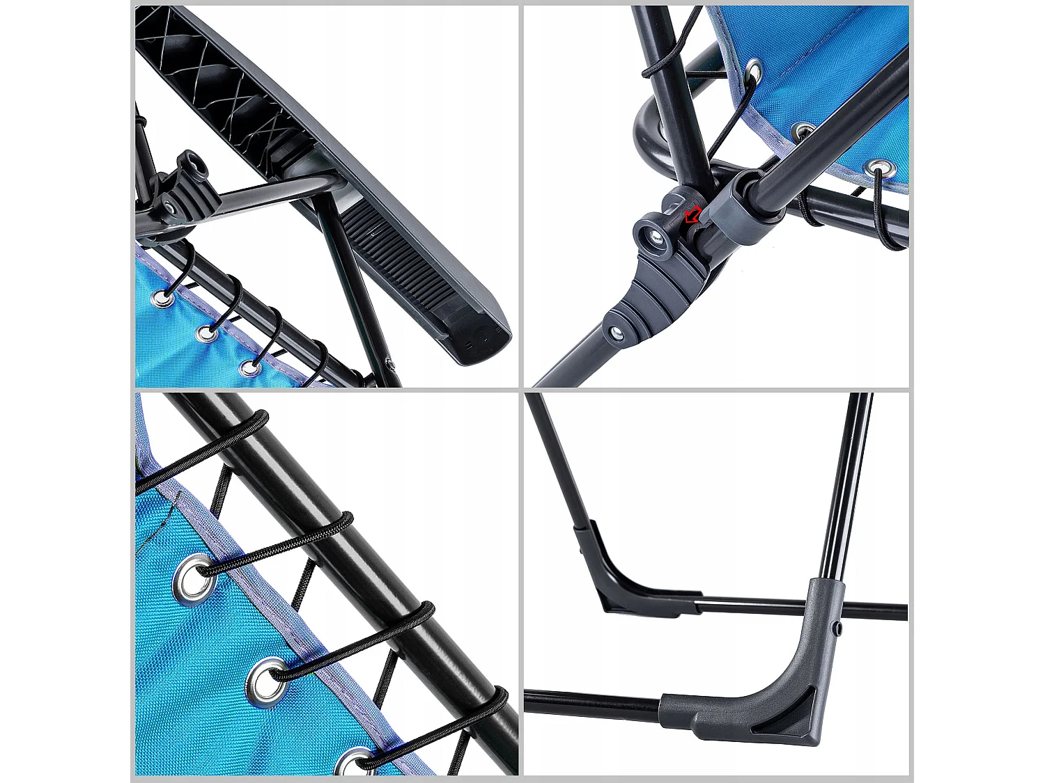 KADAX Chaise de jardin à dossier haut en acier, chaise pliante avec accoudoirs, chaise pliante avec capacité de charge jusqu'à 110 kg, chaise de balcon pour