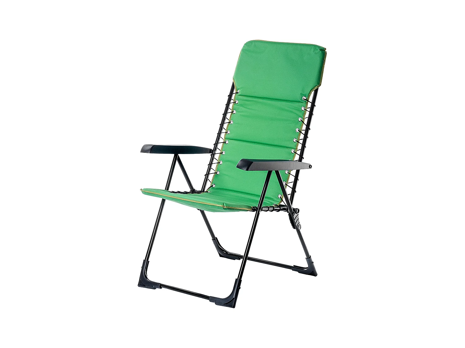 Chaise de jardin KADAX, dossier haut en acier, chaise pliante avec accoudoirs, chaise pliante avec capacité de charge jusqu'à 110 kg, chaise de balcon pour