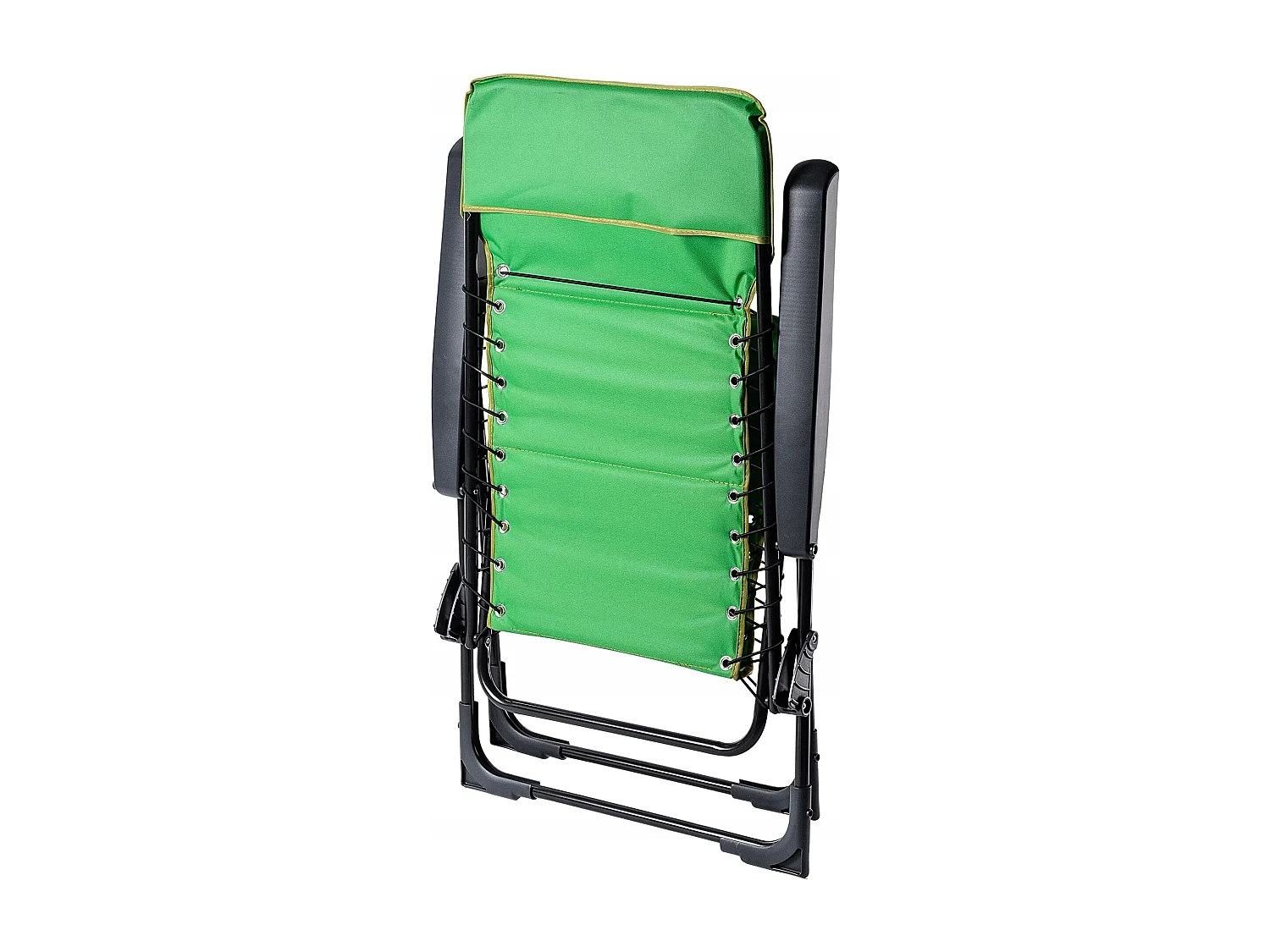 Chaise de jardin KADAX, dossier haut en acier, chaise pliante avec accoudoirs, chaise pliante avec capacité de charge jusqu'à 110 kg, chaise de balcon pour