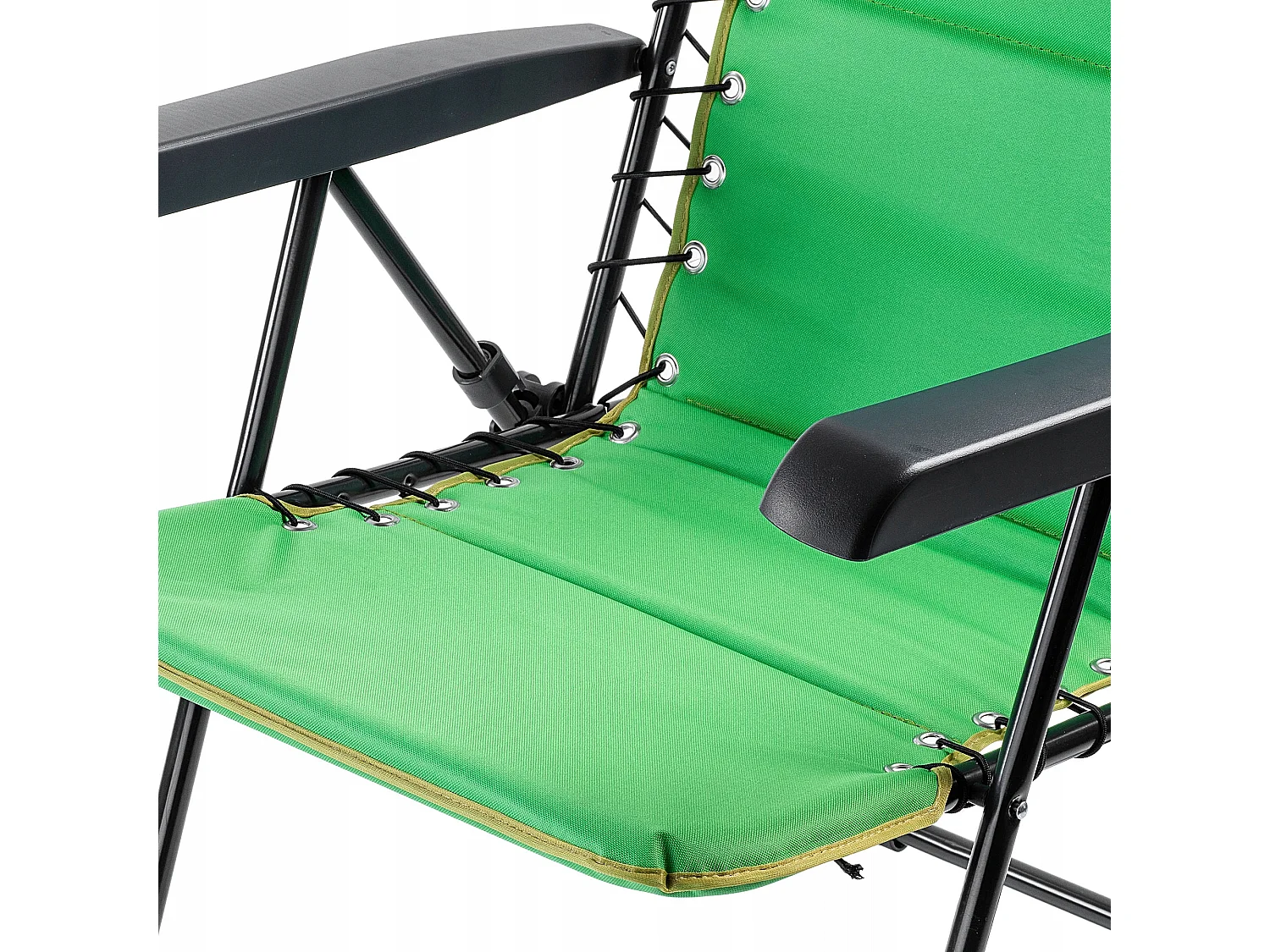 Chaise de jardin KADAX, dossier haut en acier, chaise pliante avec accoudoirs, chaise pliante avec capacité de charge jusqu'à 110 kg, chaise de balcon pour