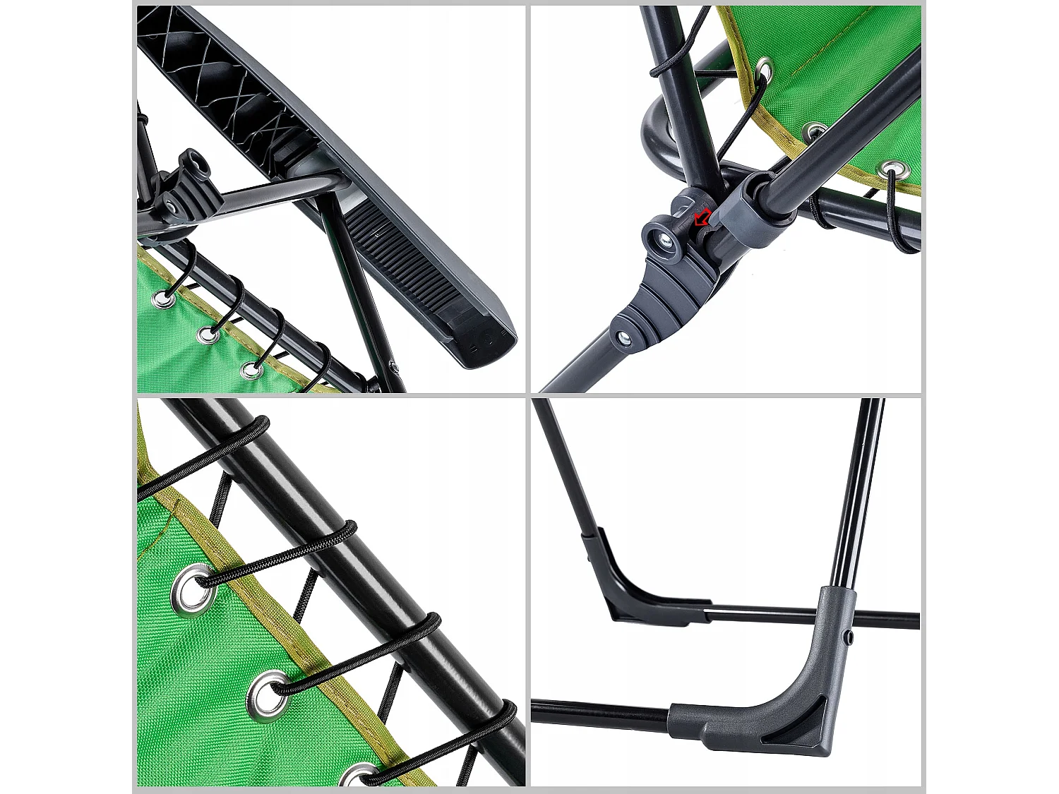 Chaise de jardin KADAX, dossier haut en acier, chaise pliante avec accoudoirs, chaise pliante avec capacité de charge jusqu'à 110 kg, chaise de balcon pour