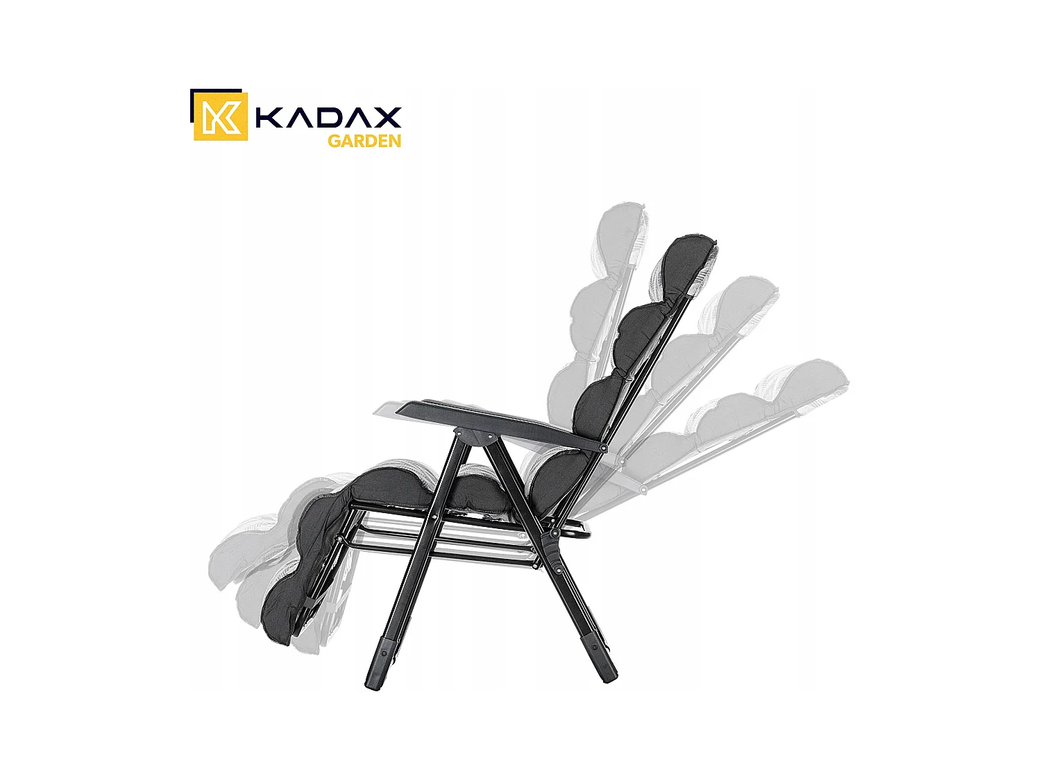 KADAX Fotel ogrodowy Gijon Plus, zygzak