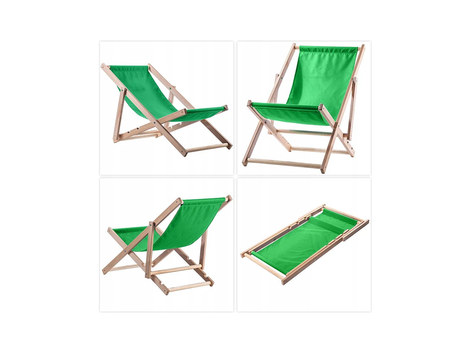 KADAX Transat en Bois, Chaise de Jardin de Plage Pliante