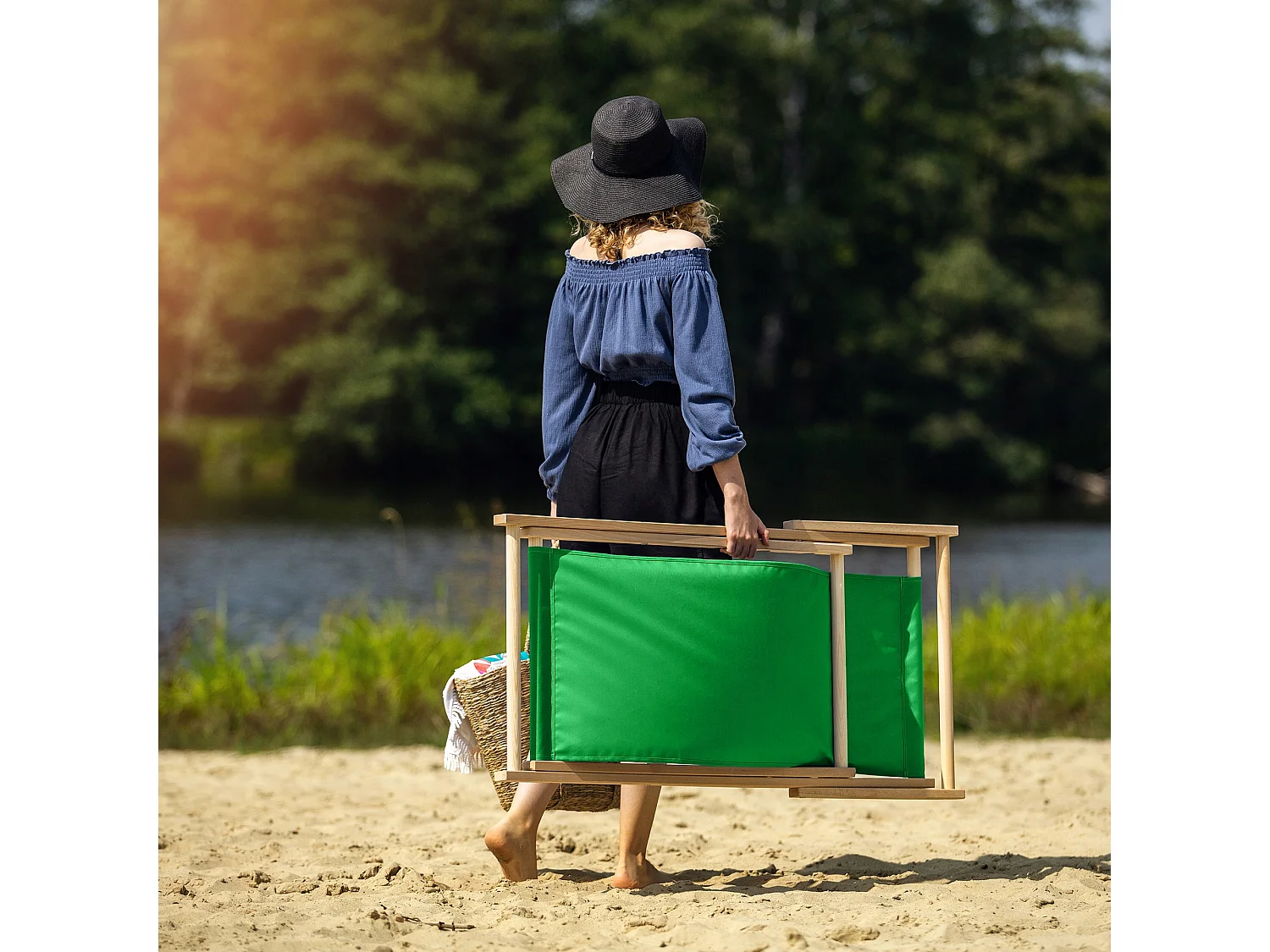 KADAX Transat en Bois, Chaise de Jardin de Plage Pliante