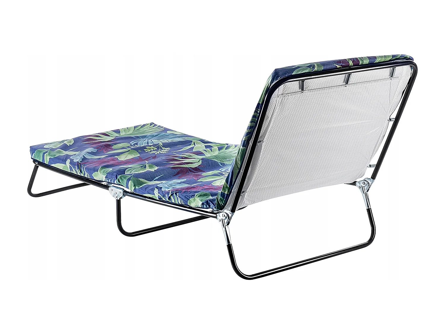 KADAX Ligstoel, inklapbare ligstoel met 5 regelingsmodi, opklapbed met bekleding, driepotige ligstoel met draagvermogen tot 250 kg, ligstoel voor tuin (blauw-groen)