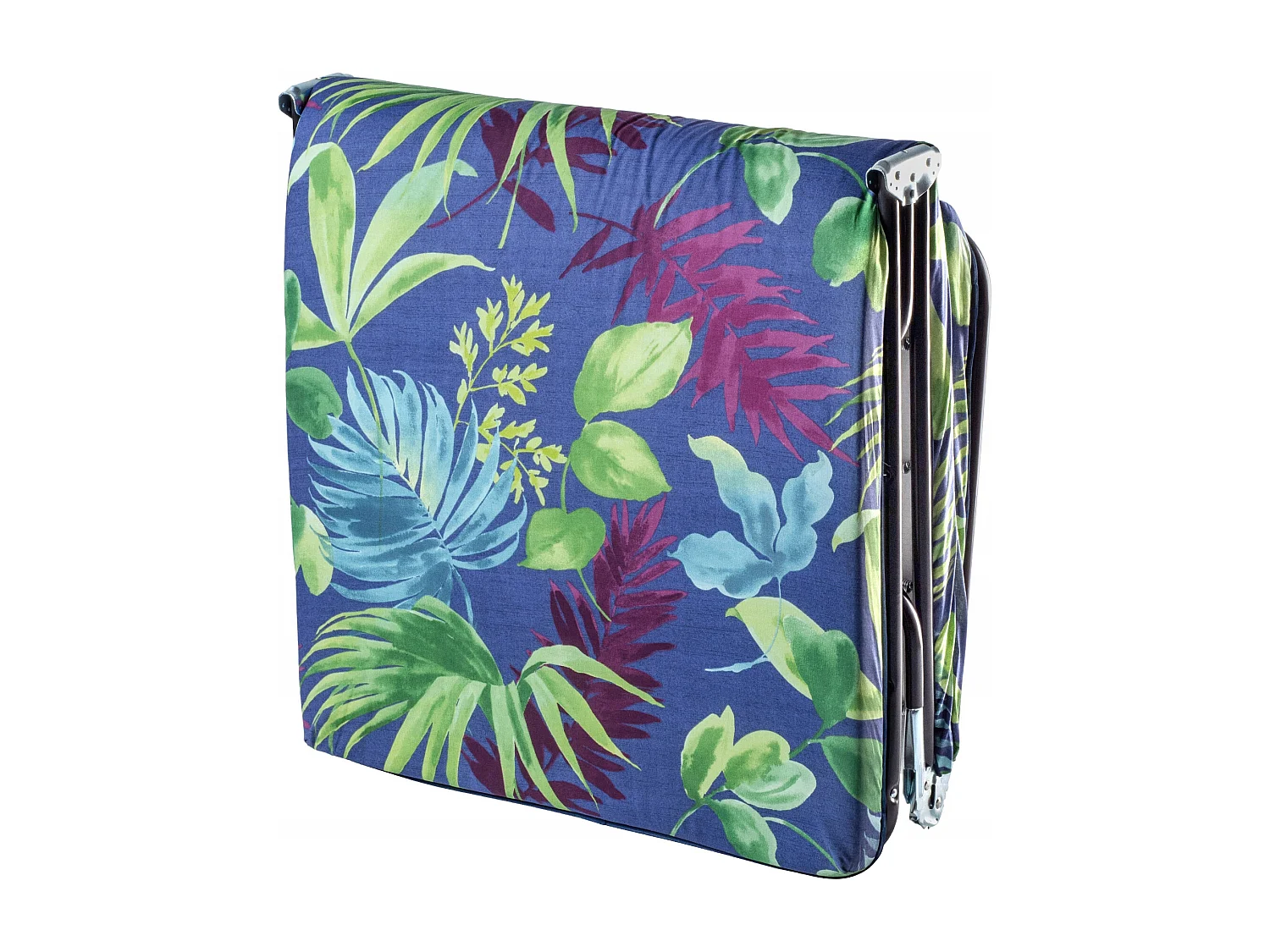 KADAX Ligstoel, inklapbare ligstoel met 5 regelingsmodi, opklapbed met bekleding, driepotige ligstoel met draagvermogen tot 250 kg, ligstoel voor tuin (blauw-groen)