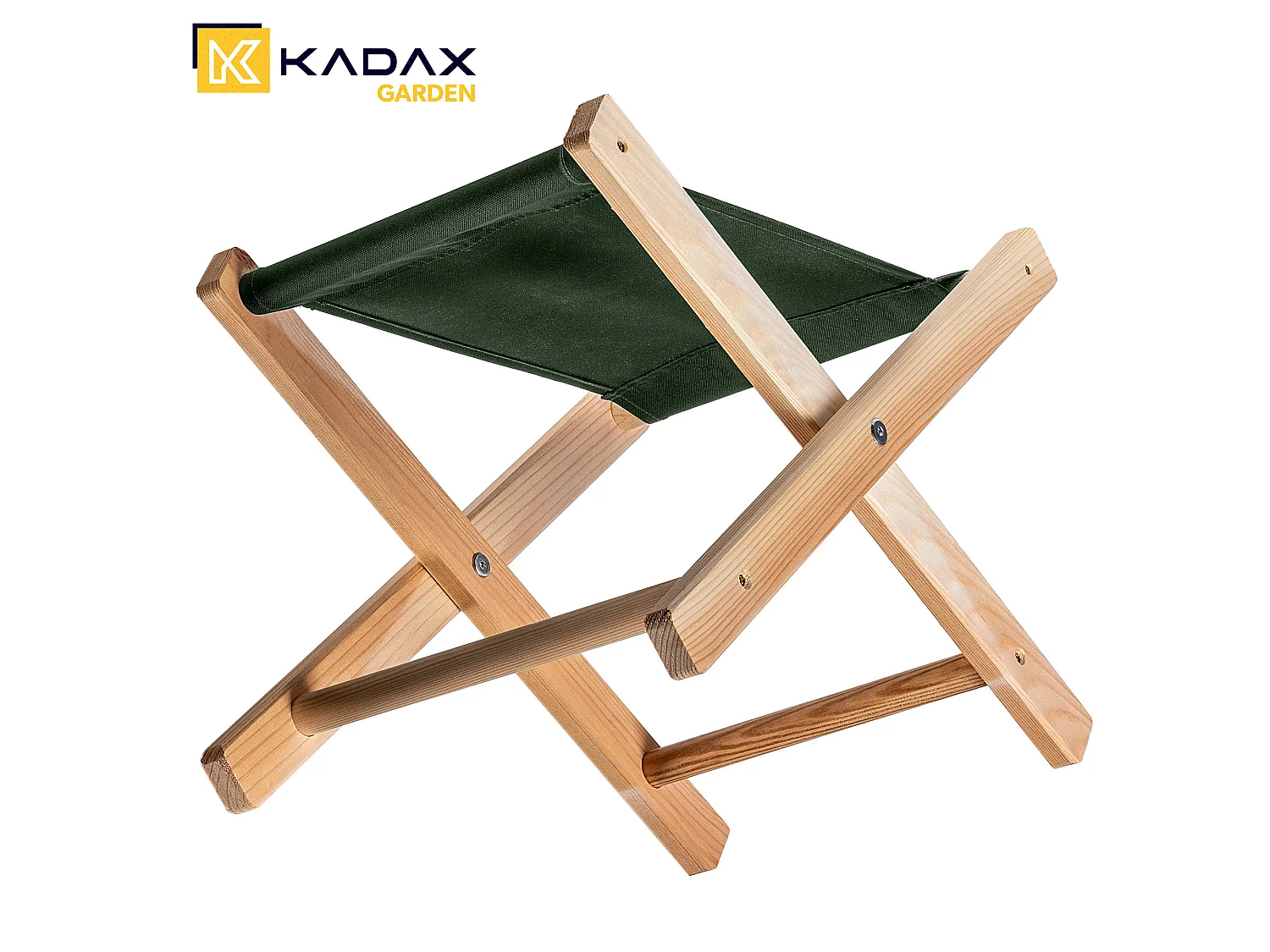Tabouret pliant Nouro, vert bouteille