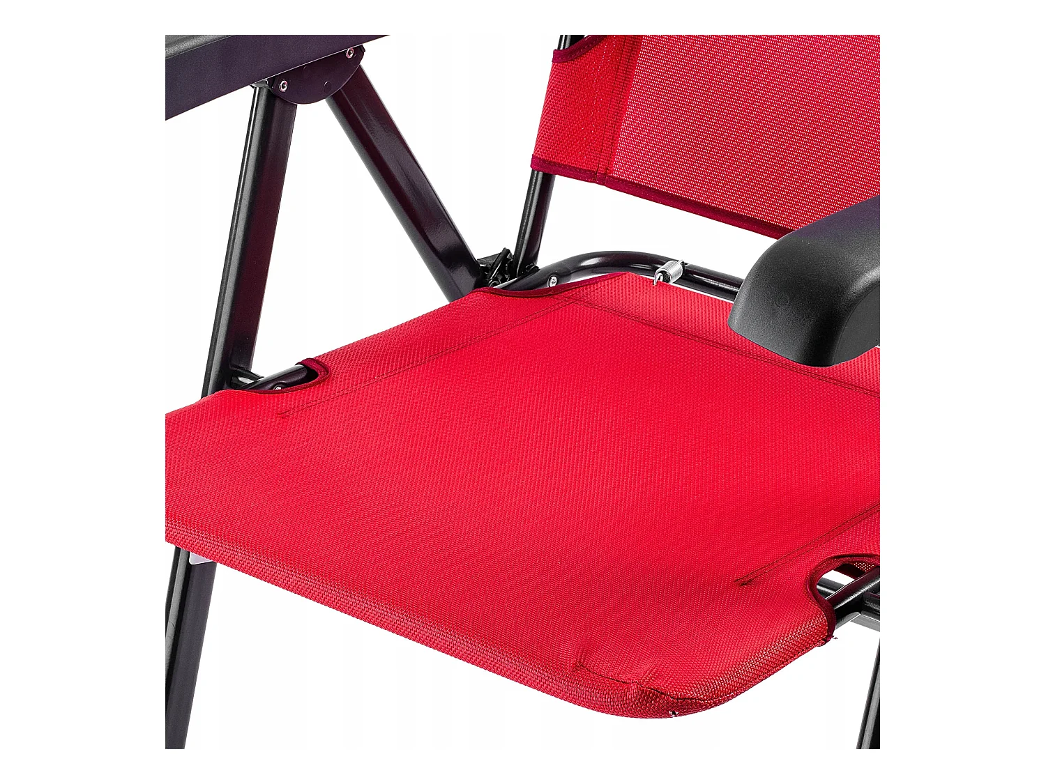 Chaise de jardin KADAX, dossier haut en acier, chaise pliante avec accoudoirs, chaise pliante avec capacité de charge jusqu'à 110 kg, chaise longue avec dossier