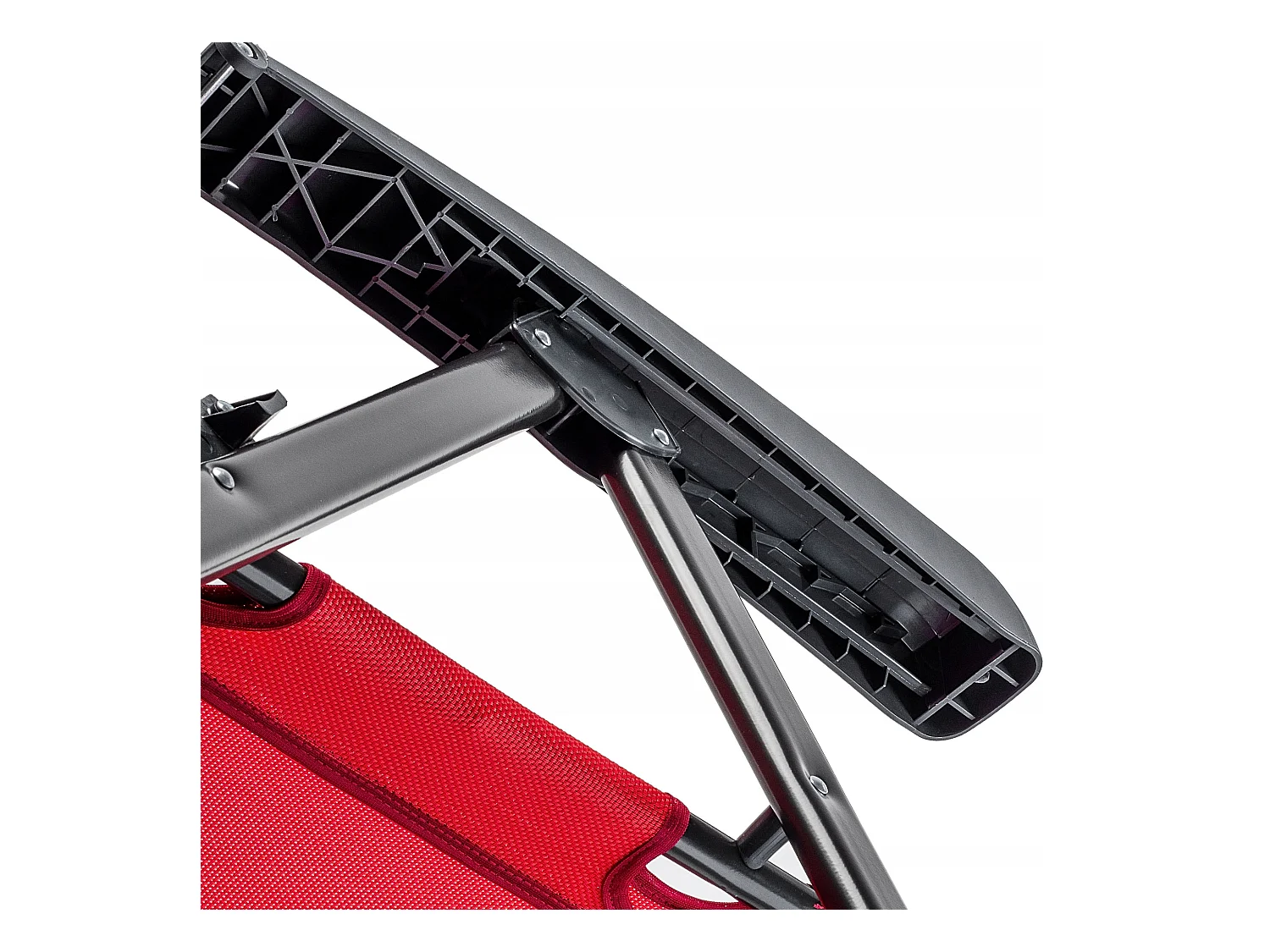 Chaise de jardin KADAX, dossier haut en acier, chaise pliante avec accoudoirs, chaise pliante avec capacité de charge jusqu'à 110 kg, chaise longue avec dossier