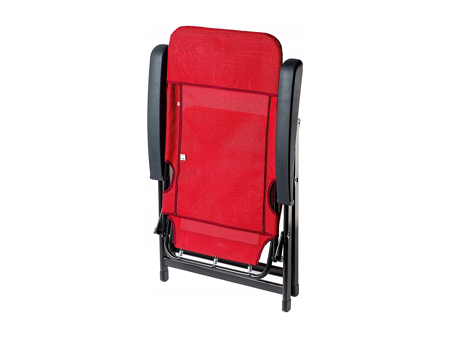 Chaise de jardin KADAX, dossier haut en acier, chaise pliante avec accoudoirs, chaise pliante avec capacité de charge jusqu'à 110 kg, chaise longue avec dossier