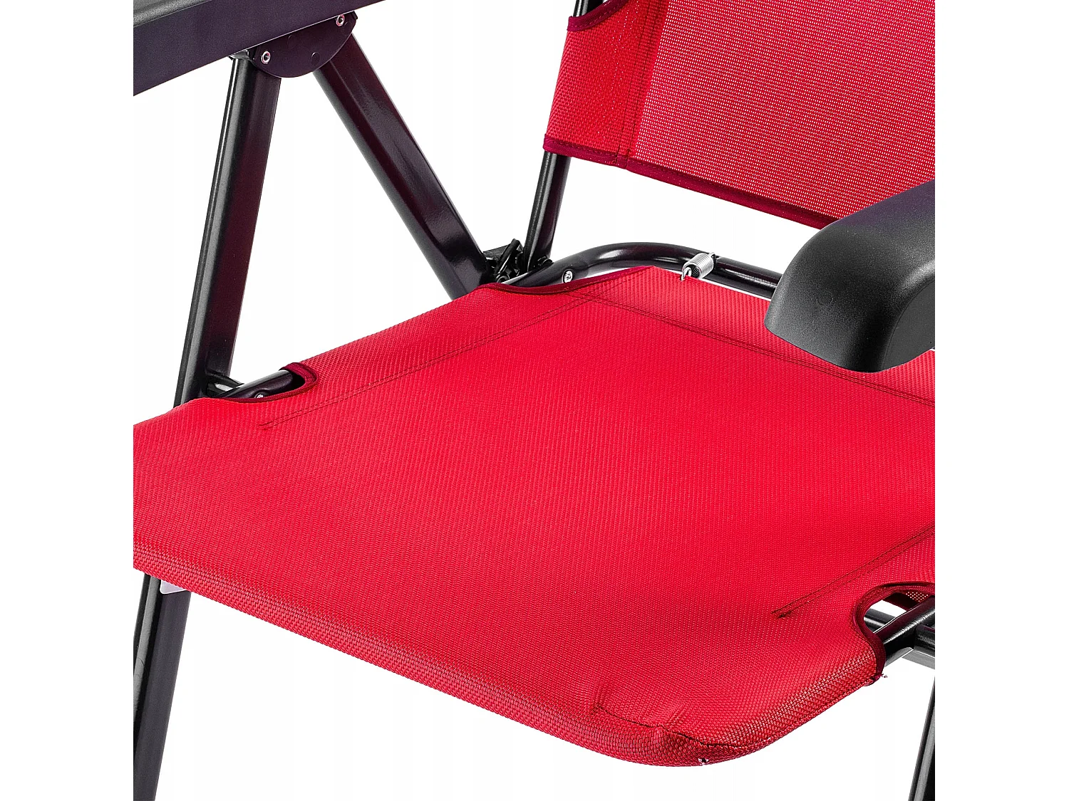 Chaise de jardin KADAX, dossier haut en acier, chaise pliante avec accoudoirs, chaise pliante avec capacité de charge jusqu'à 110 kg, chaise longue avec dossier