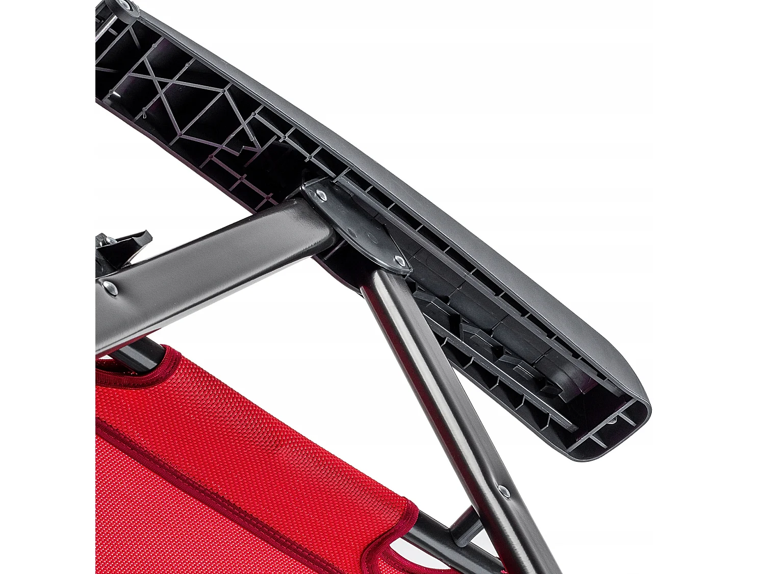 Chaise de jardin KADAX, dossier haut en acier, chaise pliante avec accoudoirs, chaise pliante avec capacité de charge jusqu'à 110 kg, chaise longue avec dossier