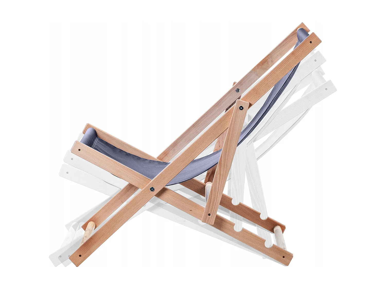 KADAX Chaise longue, chaise de plage en bois, transat jusqu'à 120 kg, chaise longue en bois de hêtre, chaises pliantes en bois, chaise de plage, chaise pliante