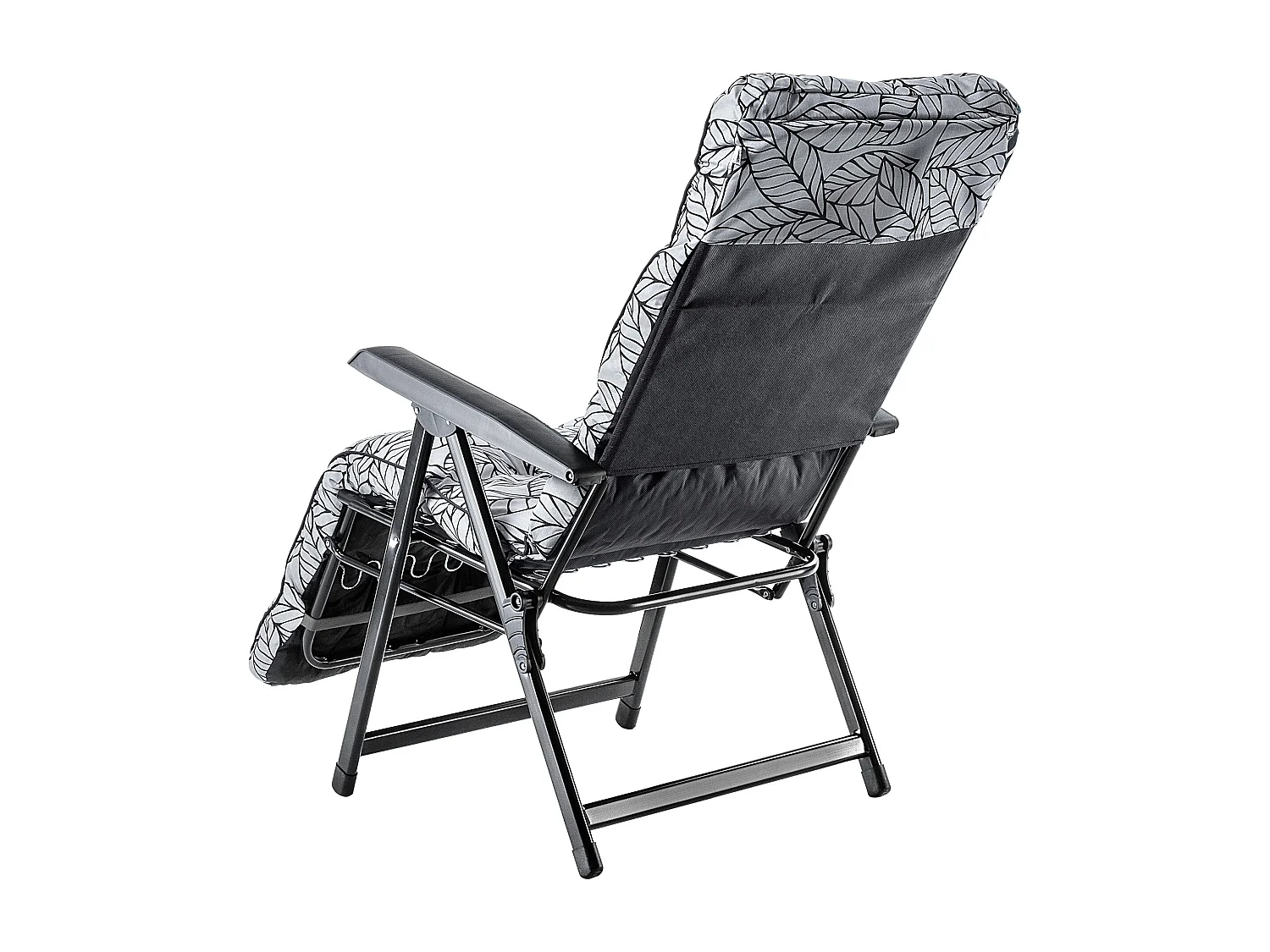 KADAX Sedia da giardino con poggiapiedi, sdraio con cuscino, sedia a sdraio pieghevole, sdraio da giardino con schienale regolabile, sedia da giardino, sedia relax